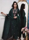 SI 196 Rayon Slub With Embroidery Work Top With Bottom Dupatta Online Wholesale